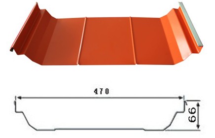 隐藏式屋面板YX66-470（U-470）